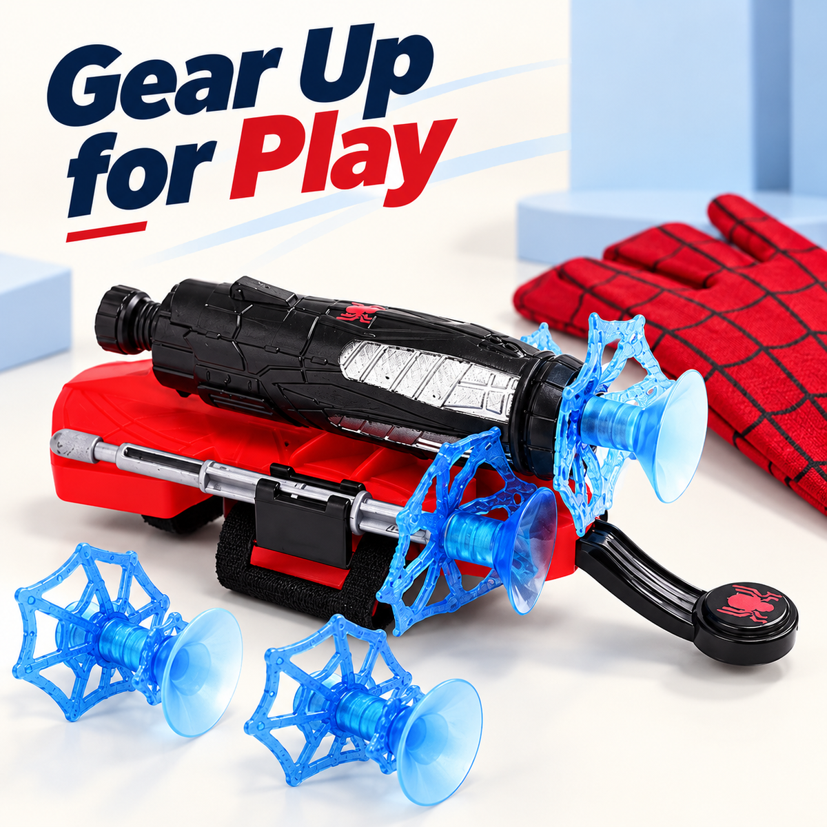 Spider-Style Wrist Launcher Toy – Suction Dart Role-Play Gear