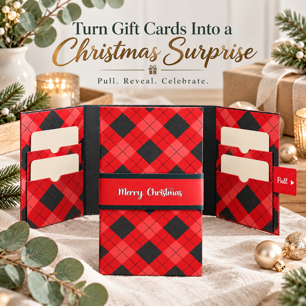 Christmas Pull-Tab Gift Card Holder – A Magical Holiday Surprise Booklet
