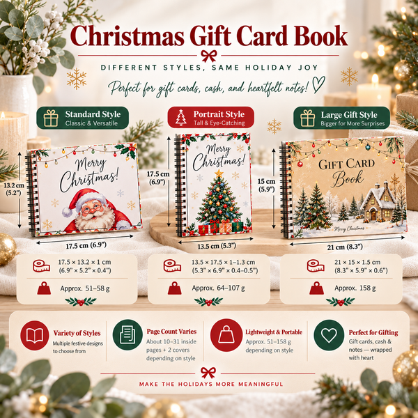 A Little Book of Christmas Surprises – Gift Card, Cash & Note Keepsake Book