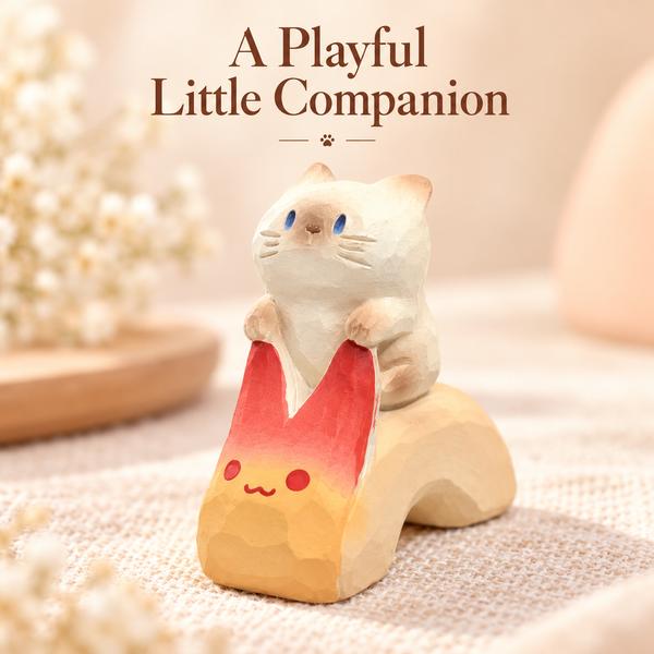 Fruit Cat Figurines – Cute Mini Desk Decor
