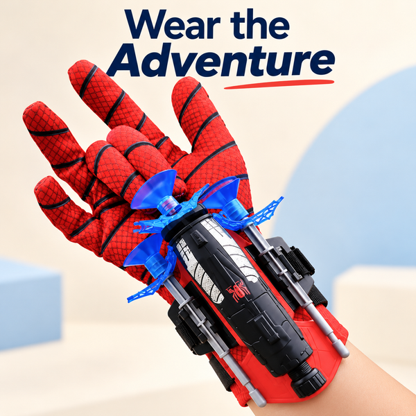 Spider-Style Wrist Launcher Toy – Suction Dart Role-Play Gear