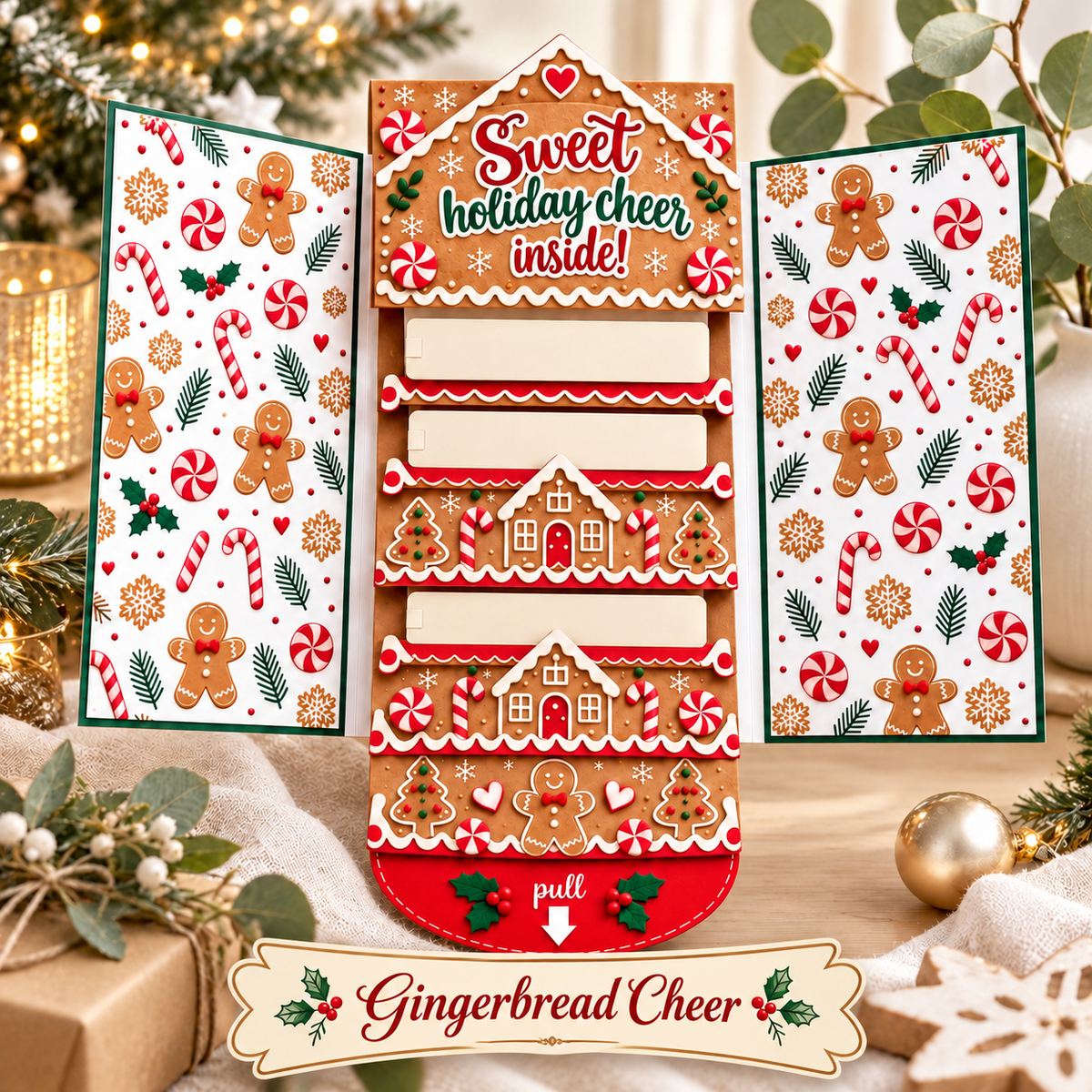 Christmas Pull-Tab Gift Card Holder – A Magical Holiday Surprise Booklet