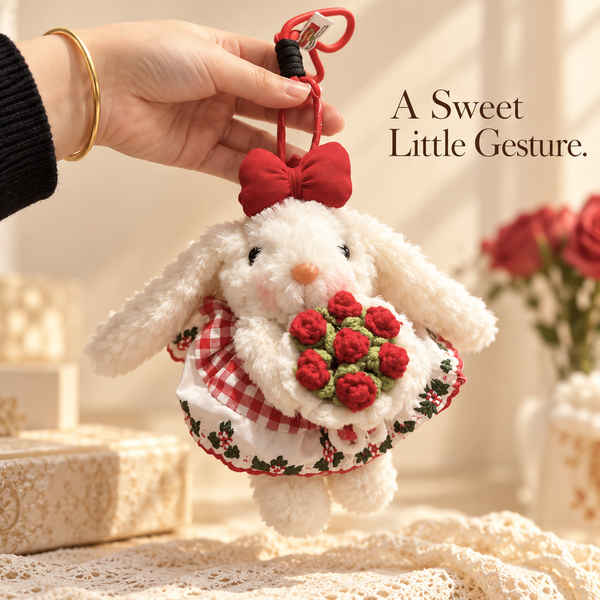Lop-Eared Bunny Plush Bag Charm – Cute Outfit Collection