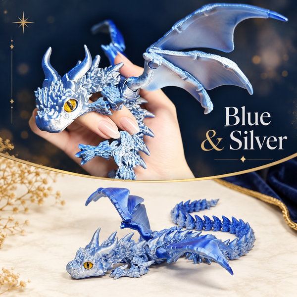 Articulated Dragon Figure – 3D Printed with Movable Wings