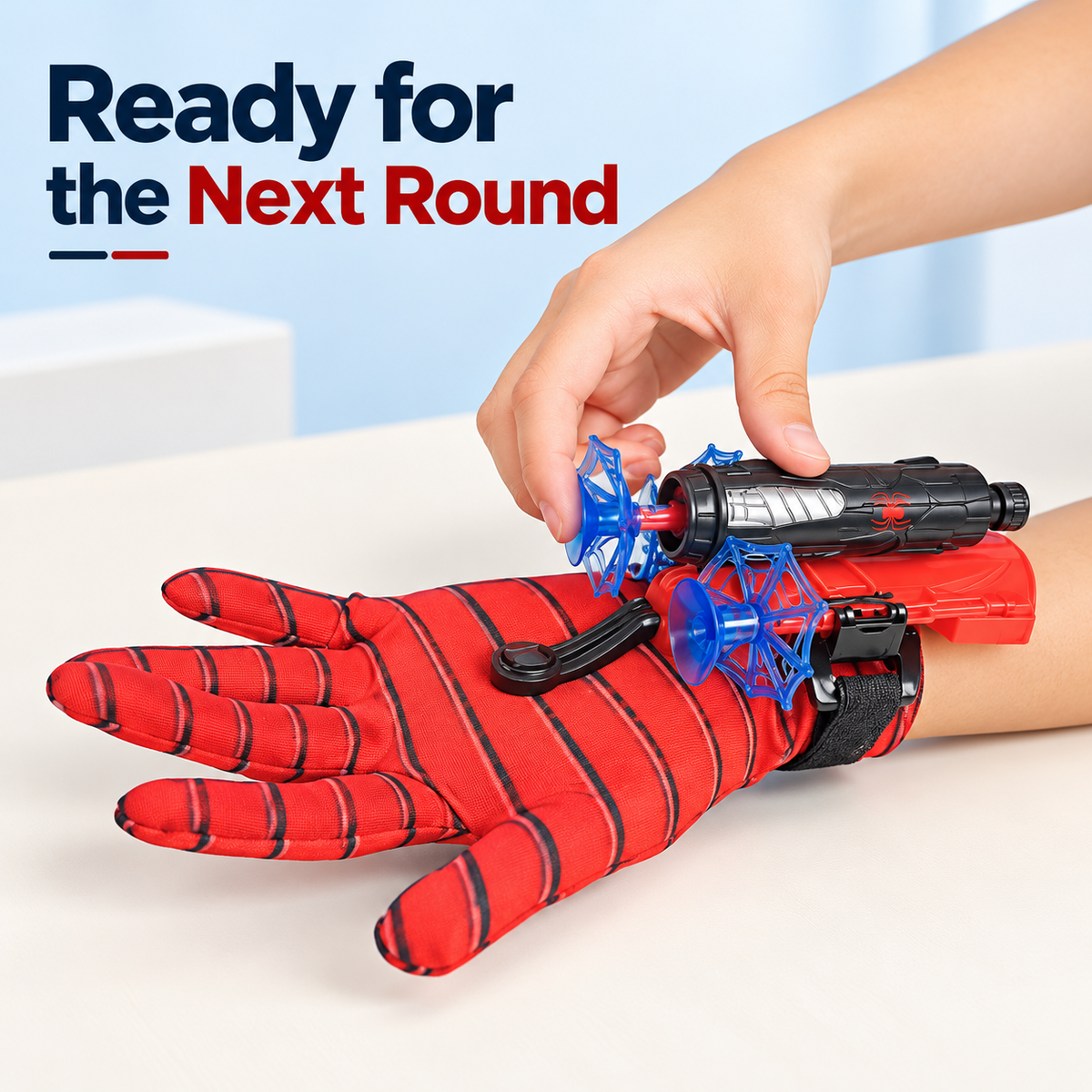 Spider-Style Wrist Launcher Toy – Suction Dart Role-Play Gear