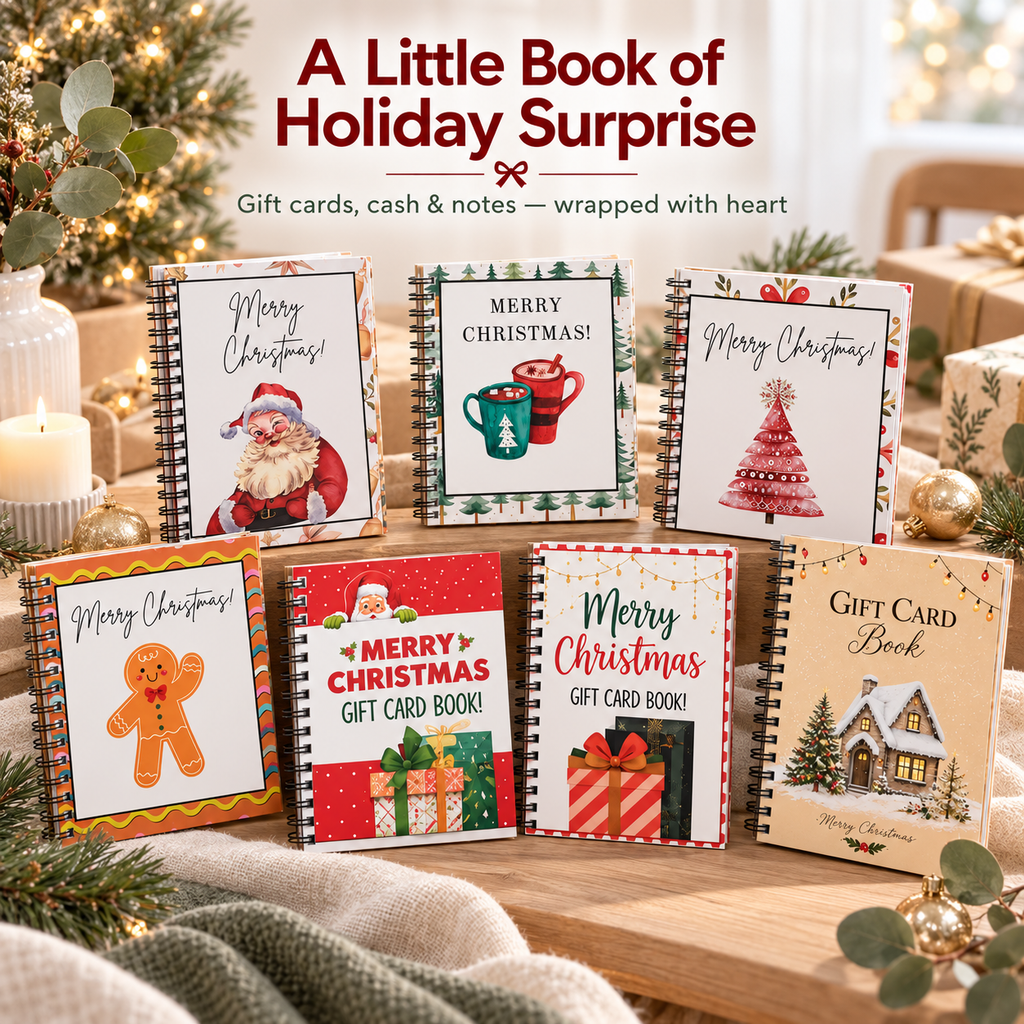 A Little Book of Christmas Surprises – Gift Card, Cash & Note Keepsake Book