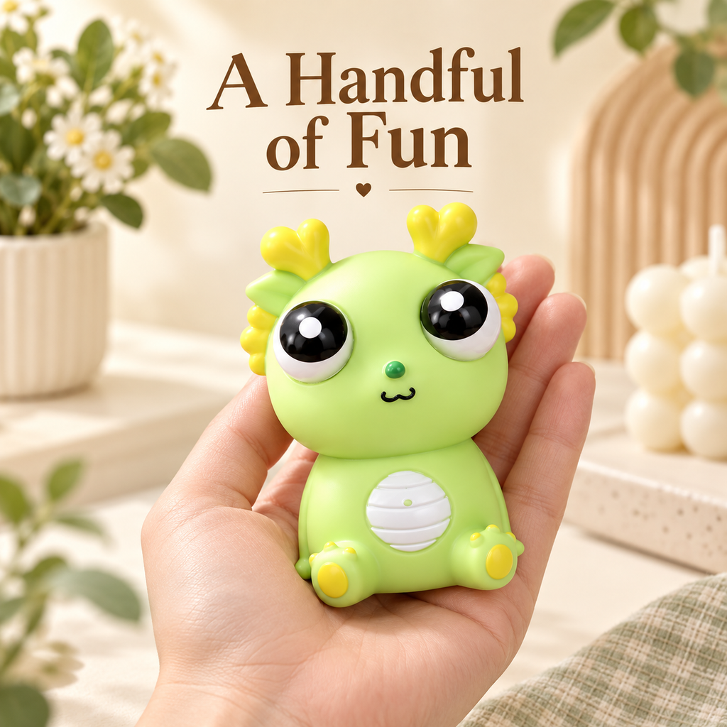 Pop-Eye Dragon Squeeze Toy – Cute Desk Fidget