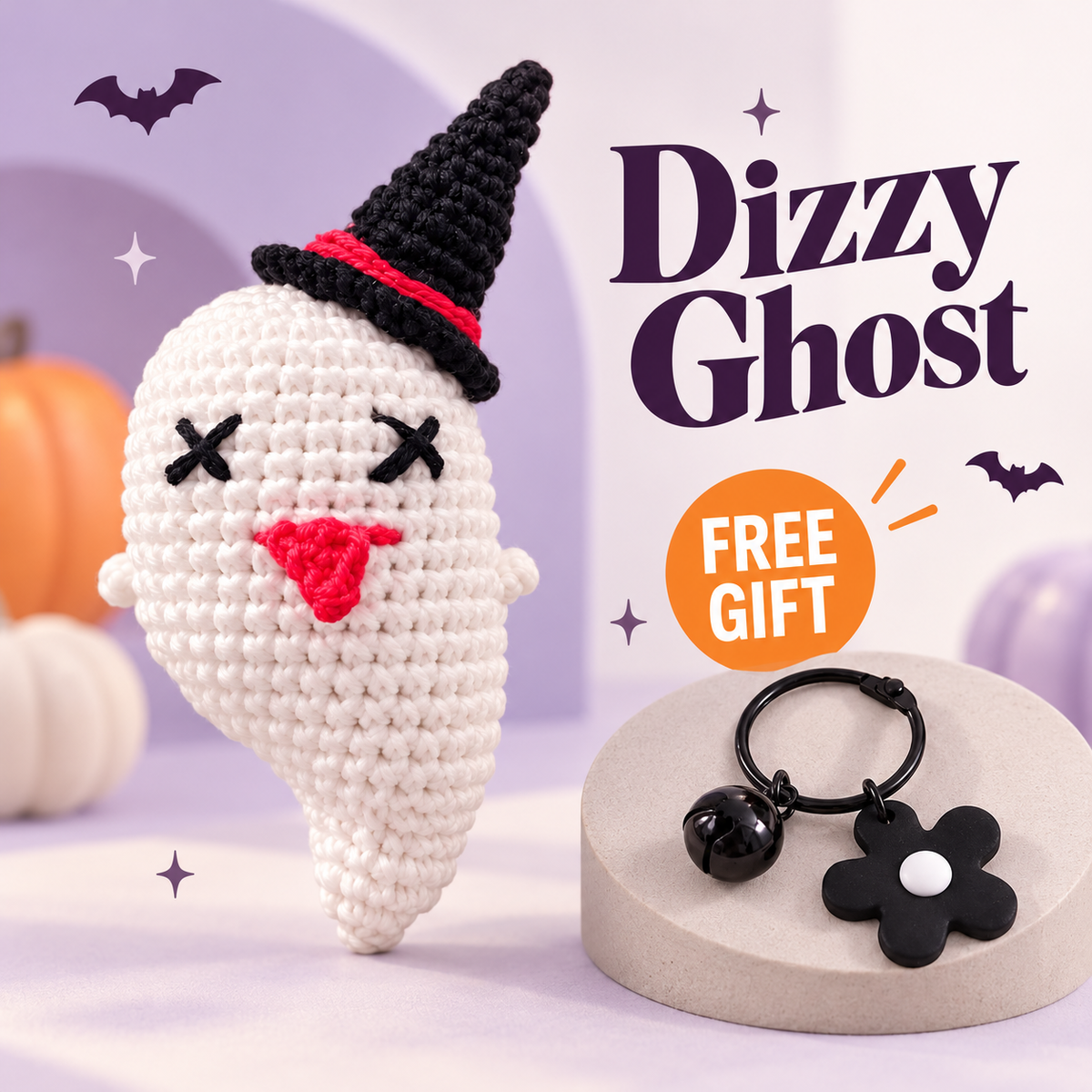 Dizzy Ghost DIY Crochet Kit