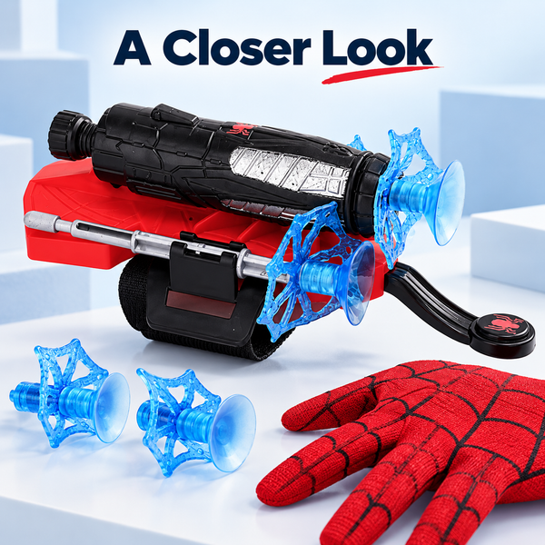 Spider-Style Wrist Launcher Toy – Suction Dart Role-Play Gear