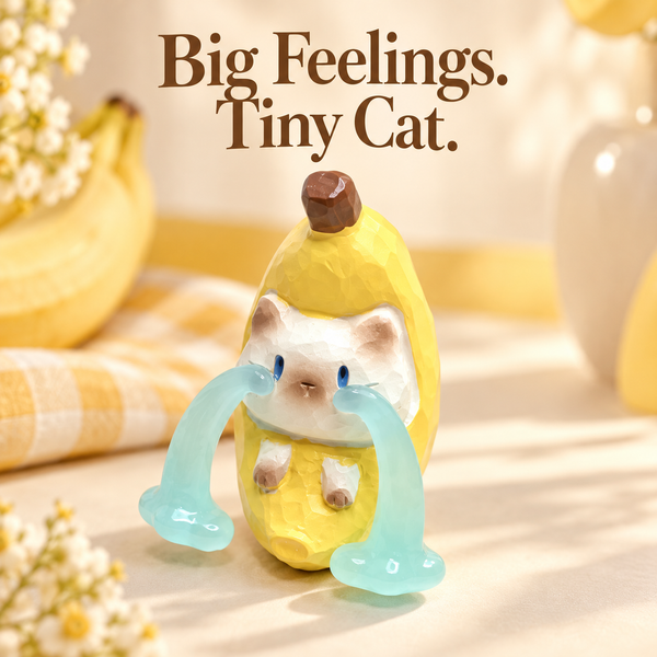 Fruit Cat Figurines – Cute Mini Desk Decor