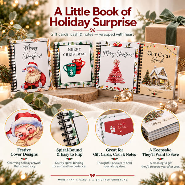 A Little Book of Christmas Surprises – Gift Card, Cash & Note Keepsake Book