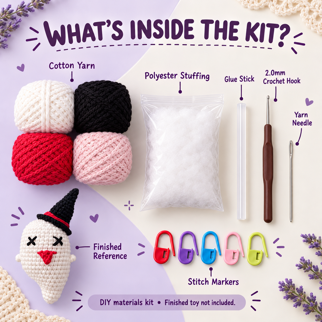 Dizzy Ghost DIY Crochet Kit