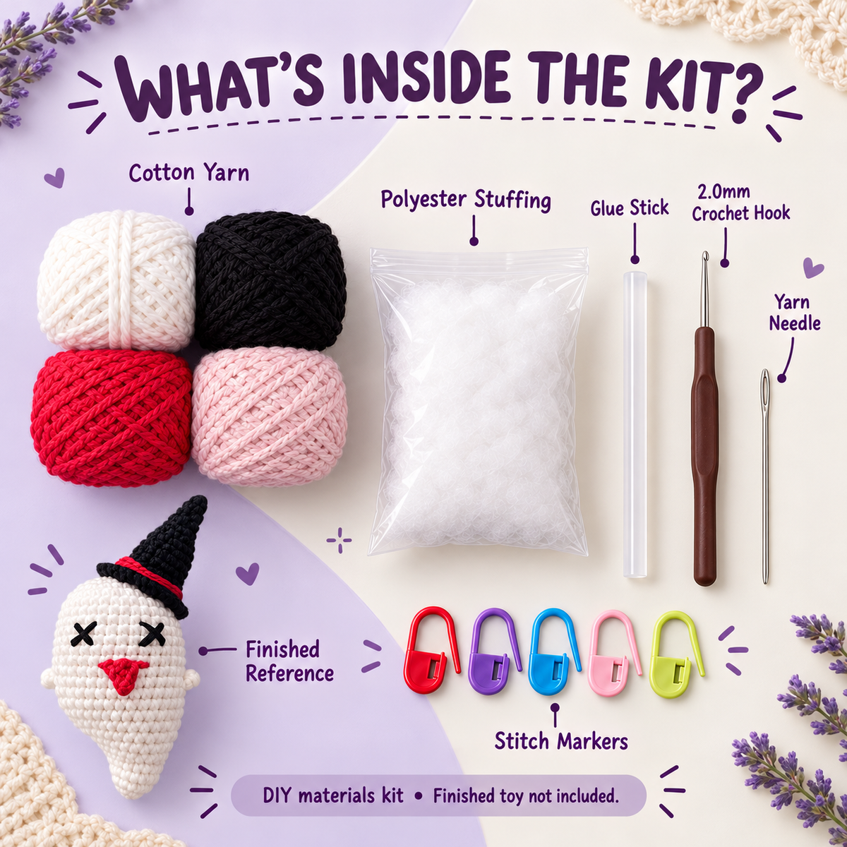 Dizzy Ghost DIY Crochet Kit