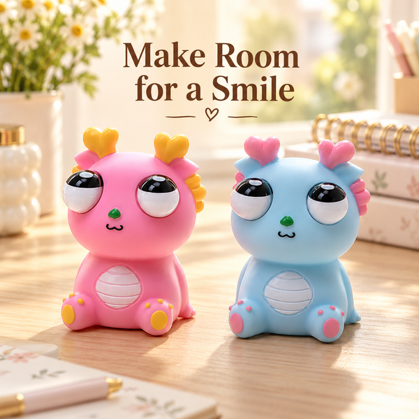 Pop-Eye Dragon Squeeze Toy – Cute Desk Fidget