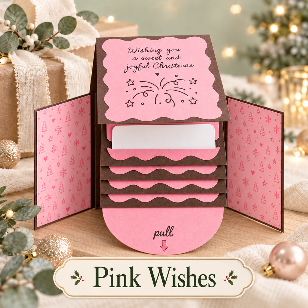 Christmas Pull-Tab Gift Card Holder – A Magical Holiday Surprise Booklet