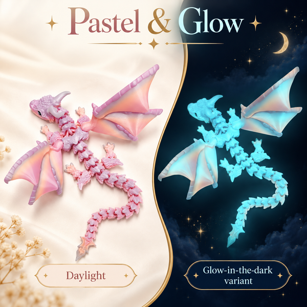 Articulated Dragon Figure – 3D Printed with Movable Wings