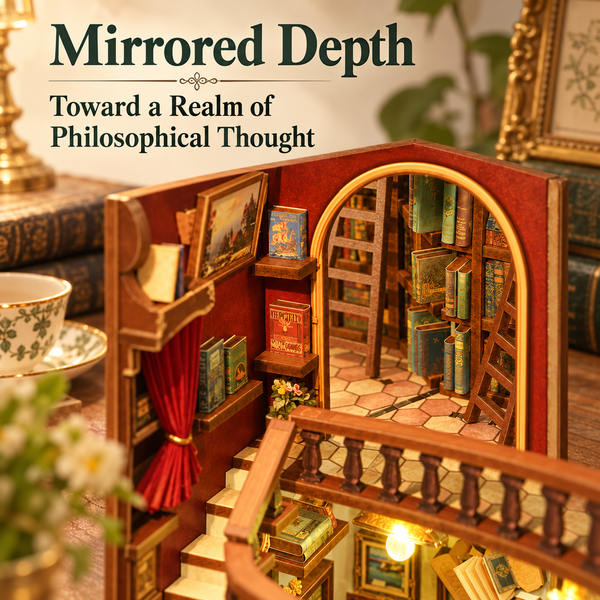 Left Bank Bookstore DIY Book Nook Kit with Sensor LED Light