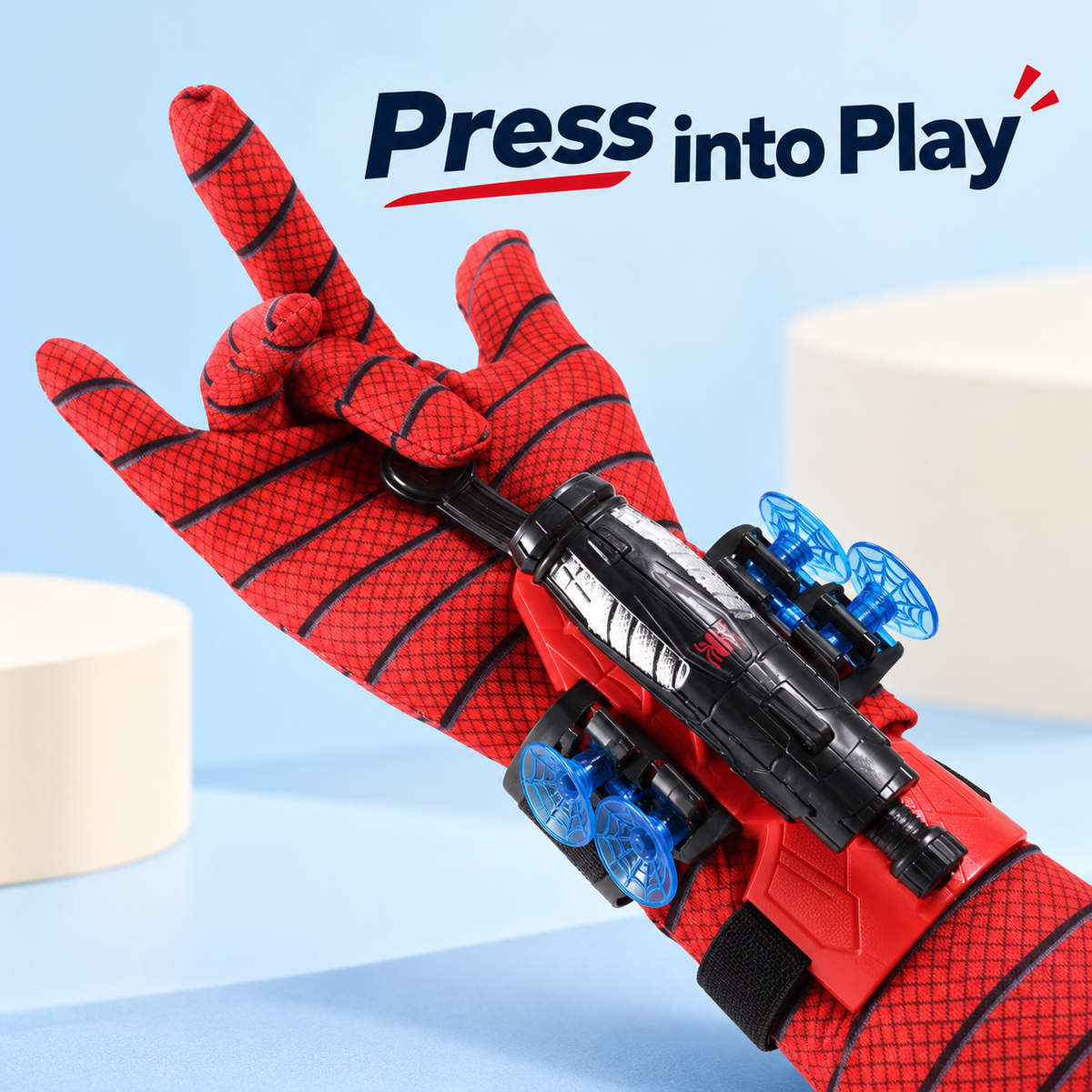 Spider-Style Wrist Launcher Toy – Suction Dart Role-Play Gear