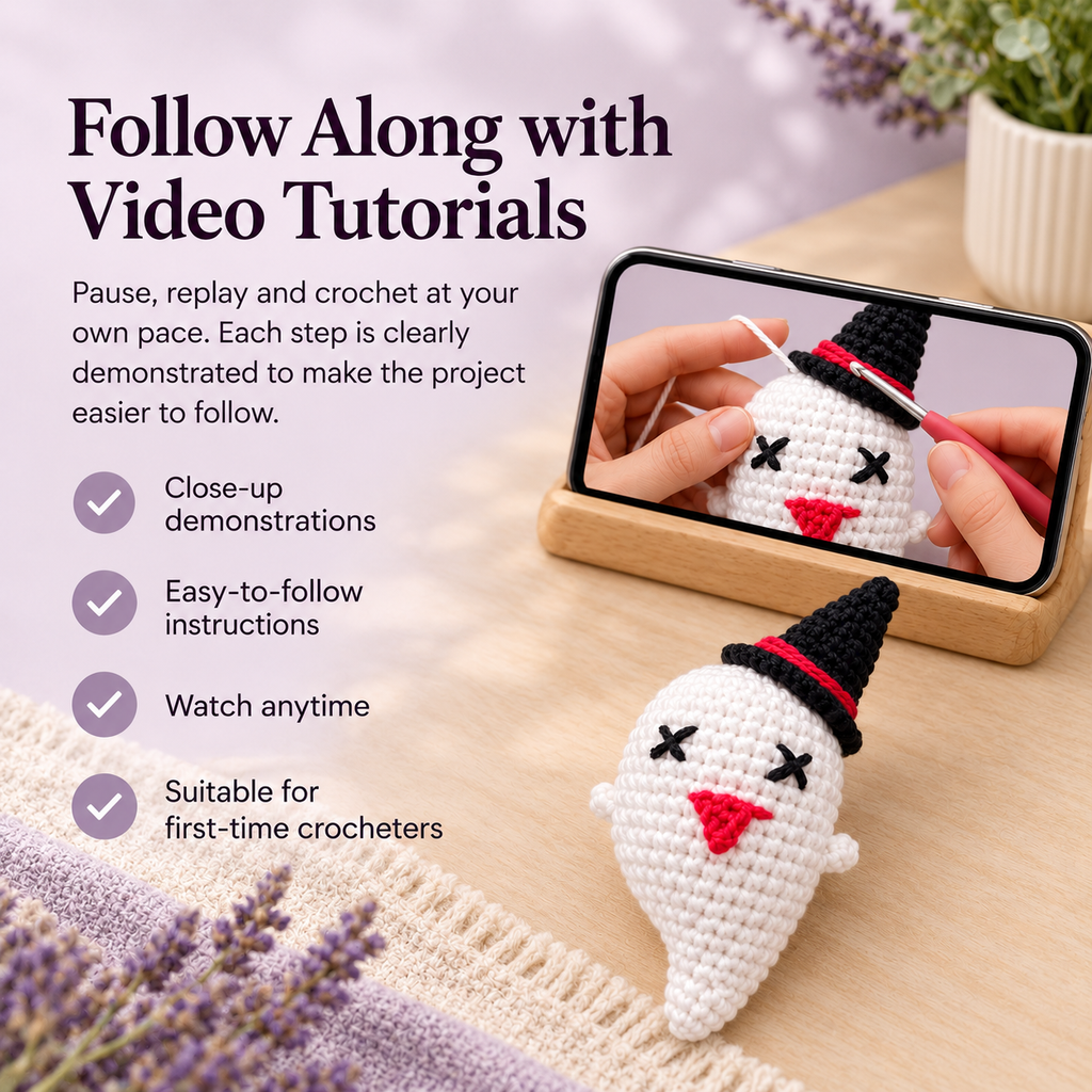 Dizzy Ghost DIY Crochet Kit