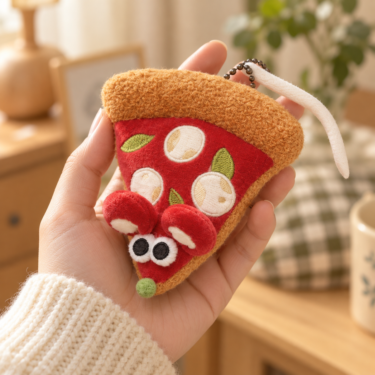 Pizza Mouse Plush Bag Charm — Six Playful Styles Secondary image