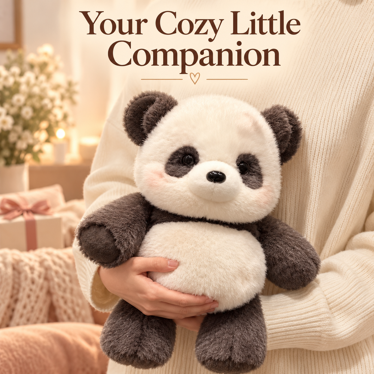 Panda Plush Toy – Cute Stuffed Animal in Classic & Brown