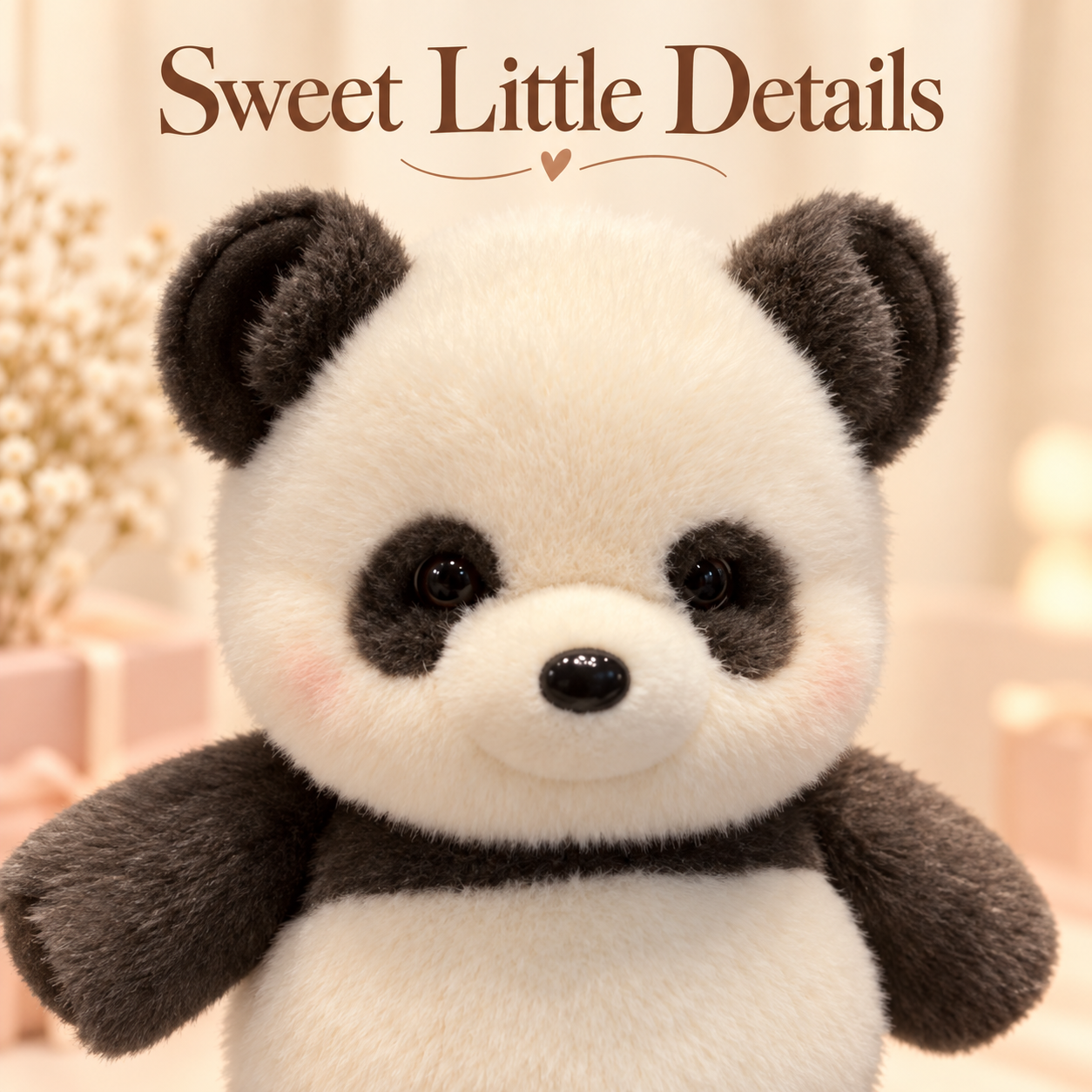 Panda Plush Toy – Cute Stuffed Animal in Classic & Brown Secondary image