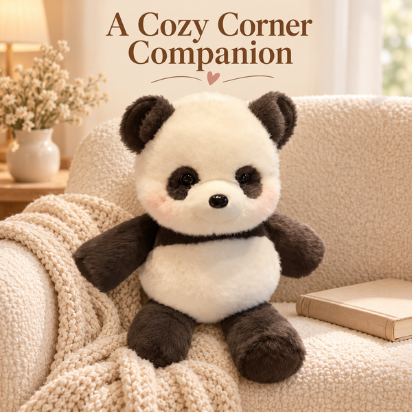 Panda Plush Toy – Cute Stuffed Animal in Classic & Brown